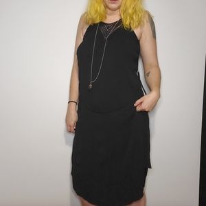 Black and Flowy Maternity Dress